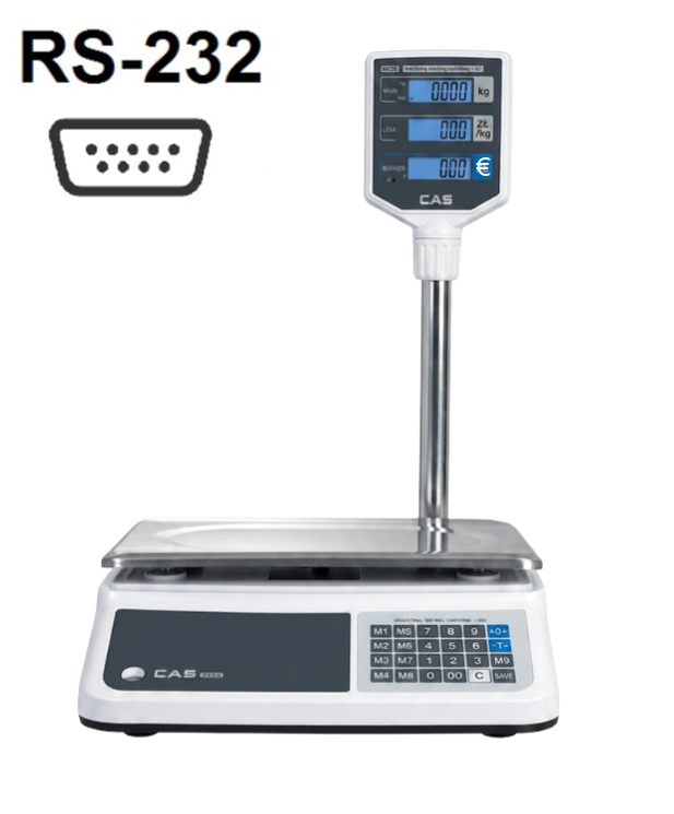 Obchodní váha CAS PR-II P-RS do 15 kg