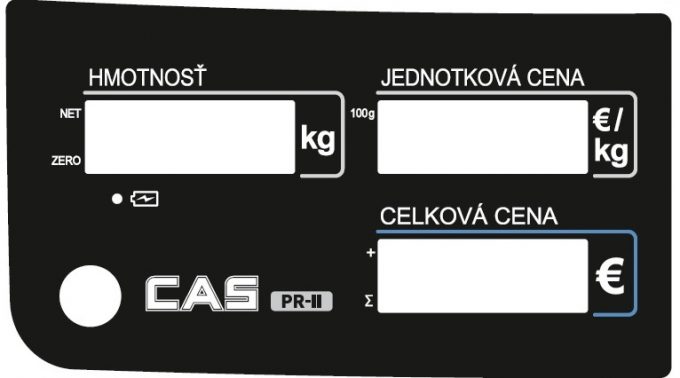 Obchodná váha CAS PR-II B-RS do 15 kg