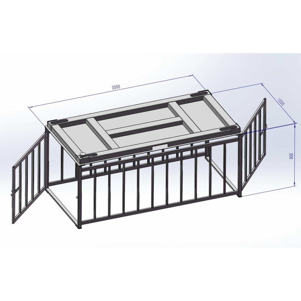 Dobytčí váha Lila scale PRO s metrologickým ověřením do 3000 kg -100 x 200 cm - Obrázek 9